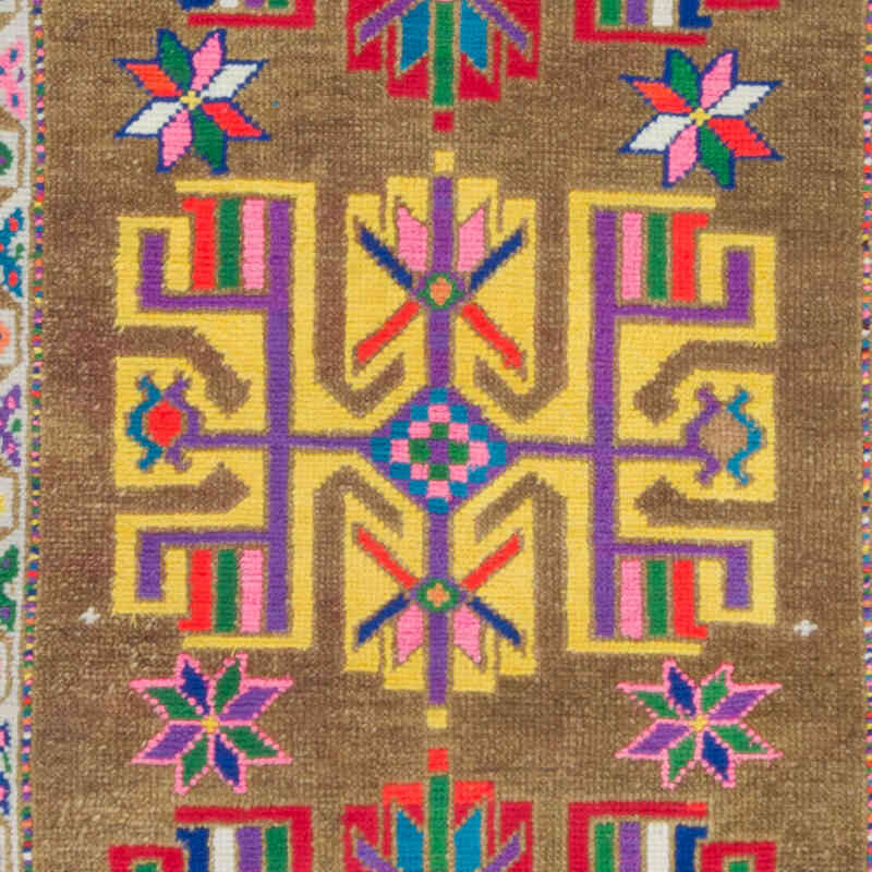 Vintage Tribal Runner Rug - 3'  x 13' 3" (36" x 159") - K0075896