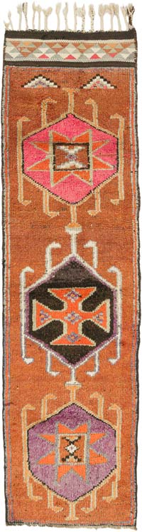 Alfombra Vintage de pasillo - 92 cm x 326 cm