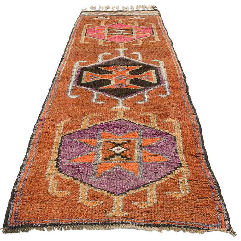 Vintage Tribal Runner Rug - 3'  x 10' 8" (36" x 128") - K0075899