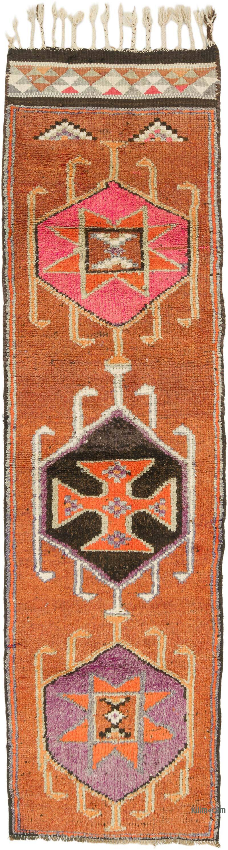 Vintage Tribal Runner Rug - 3'  x 10' 8" (36" x 128") - K0075899