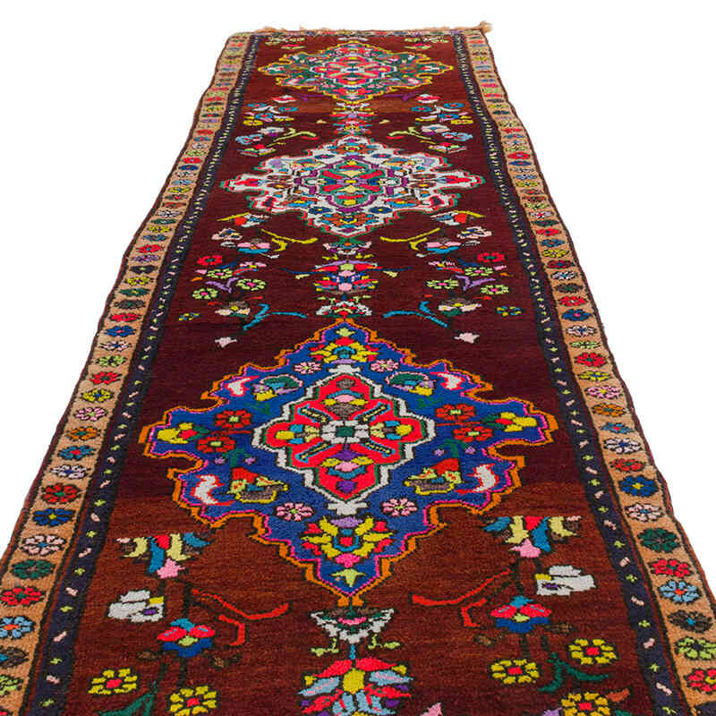 Vintage Tribal Runner Rug - 3' 6" x 12'  (42" x 144") - K0075901