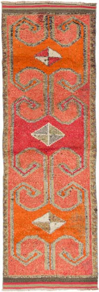 Alfombra Vintage de pasillo - 98 cm x 289 cm