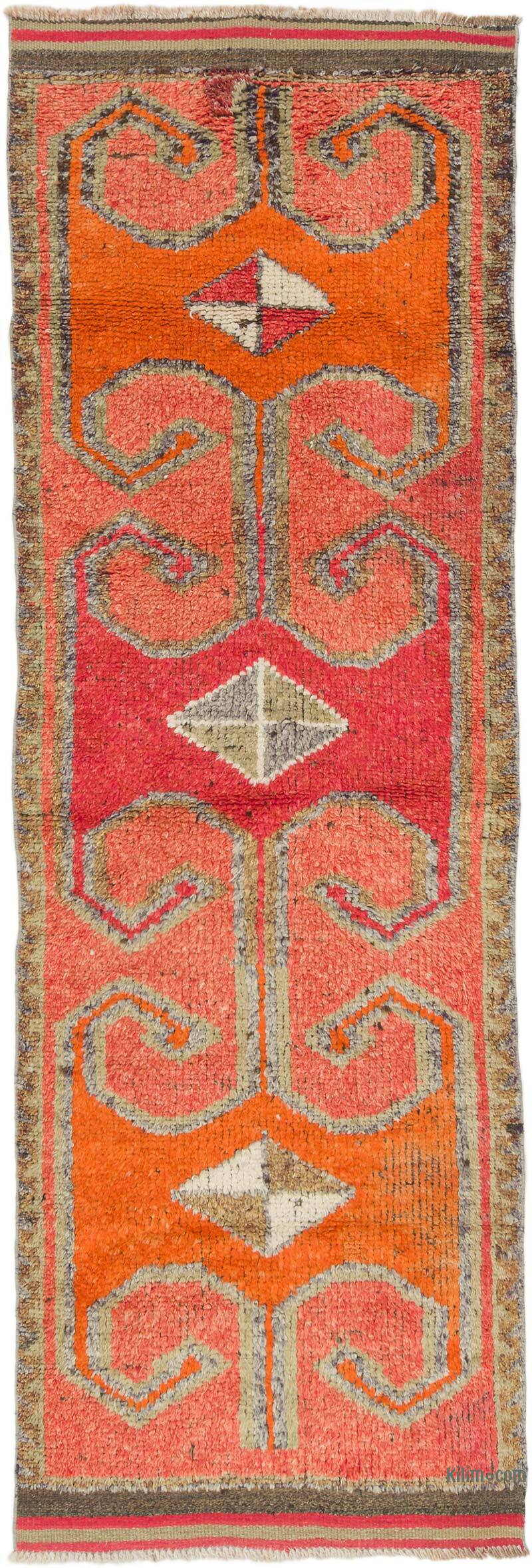 Vintage Tribal Runner Rug - 3' 3" x 9' 6" (39" x 114") - K0075902
