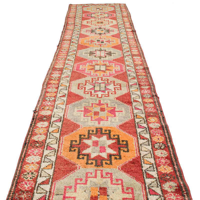 Vintage Tribal Runner Rug - 2' 10" x 13' 9" (34" x 165") - K0075903