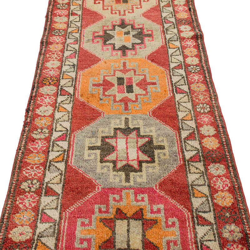 Vintage Tribal Runner Rug - 2' 10" x 13' 9" (34" x 165") - K0075903