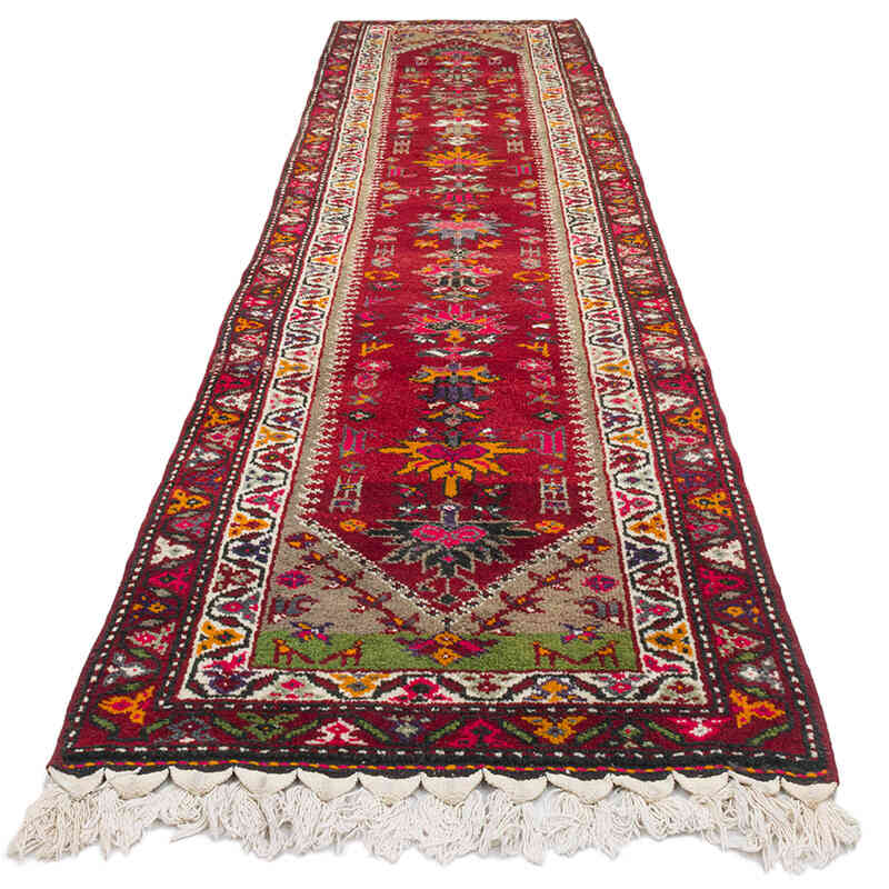 Alfombra Vintage de pasillo - 87 cm x 363 cm - K0075904