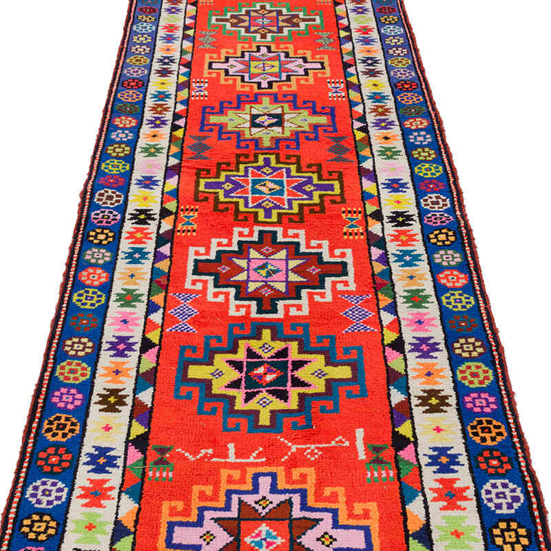 Vintage Tribal Runner Rug - 2' 9" x 13' 11" (33" x 167") - K0075905