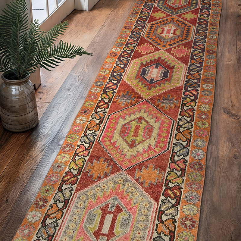 Vintage Anadolu Yolluk - 93 cm x 368 cm - K0075908