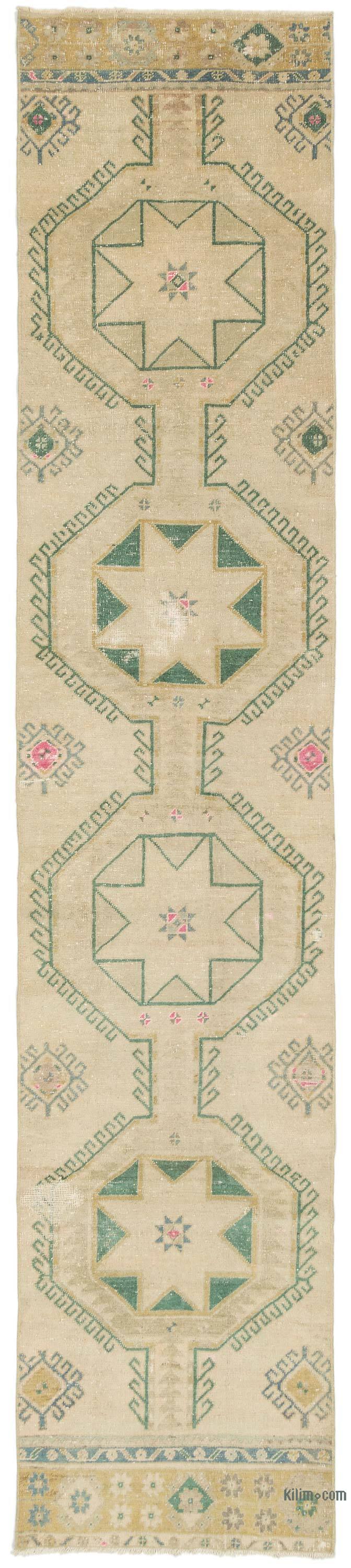 Alfombra Turca Vintage De Pasillo - 80 cm x 389 cm - K0075923
