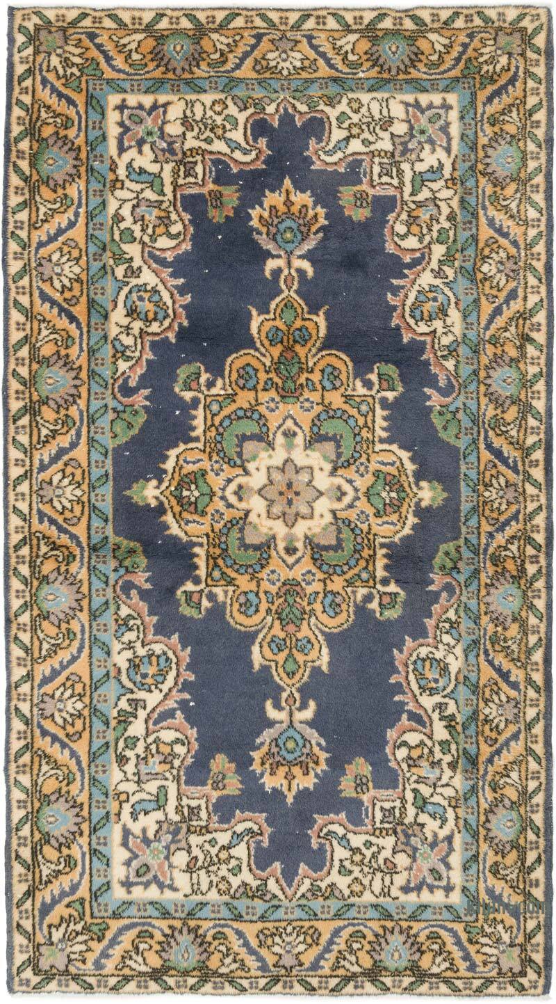 Vintage Turkish Hand-Knotted Rug - 3' 10" x 6' 11" (46" x 83") - K0075934