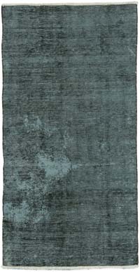 Boyalı El Dokuma Vintage Halı - 90 cm x 170 cm
