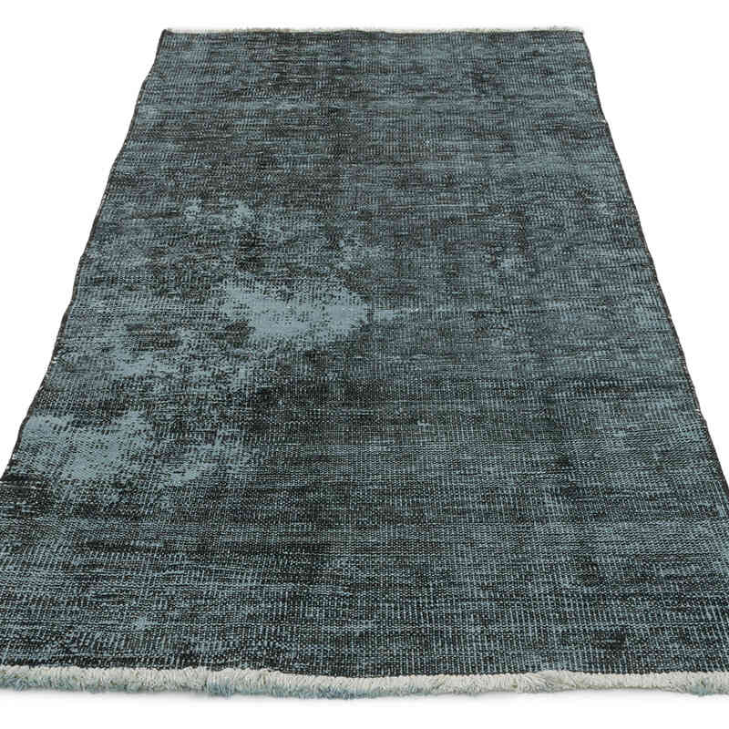 Over-dyed Vintage Hand-Knotted Turkish Rug - 2' 11" x 5' 7" (35" x 67") - K0075936