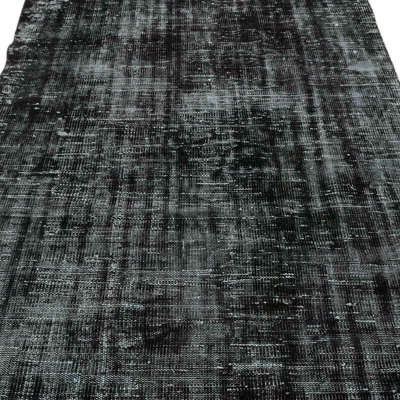 Over-dyed Vintage Hand-Knotted Turkish Rug - 4' 5" x 7' 8" (53" x 92") - K0075938