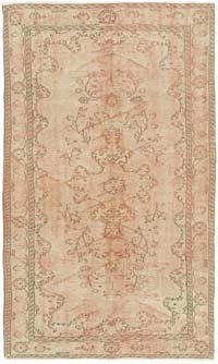Vintage Turkish Hand-Knotted Rug - 5' 1" x 8' 8" (61" x 104")