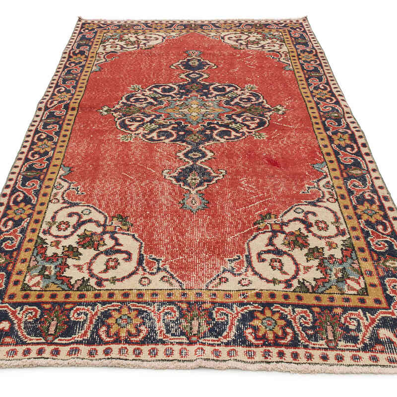 Vintage Turkish Hand-Knotted Rug - 3' 9" x 7' 4" (45" x 88") - K0075940
