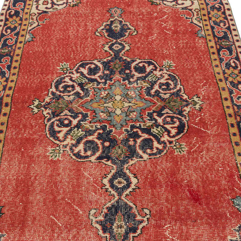 Vintage Turkish Hand-Knotted Rug - 3' 9" x 7' 4" (45" x 88") - K0075940