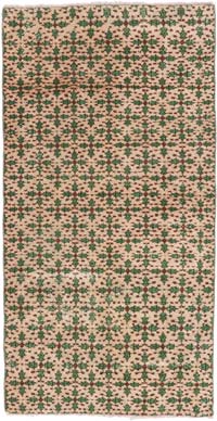 Alfombra Vintage Turca Anudada a Mano - 106 cm x 202 cm