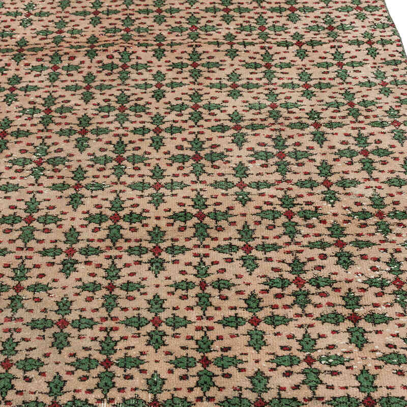 Alfombra Vintage Turca Anudada a Mano - 106 cm x 202 cm - K0075944