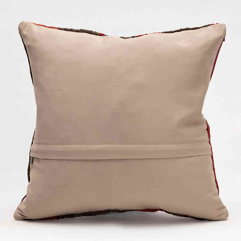 Kilim Pillow Cover - 1' 4" x 1' 4" (16" x 16") - K0076040