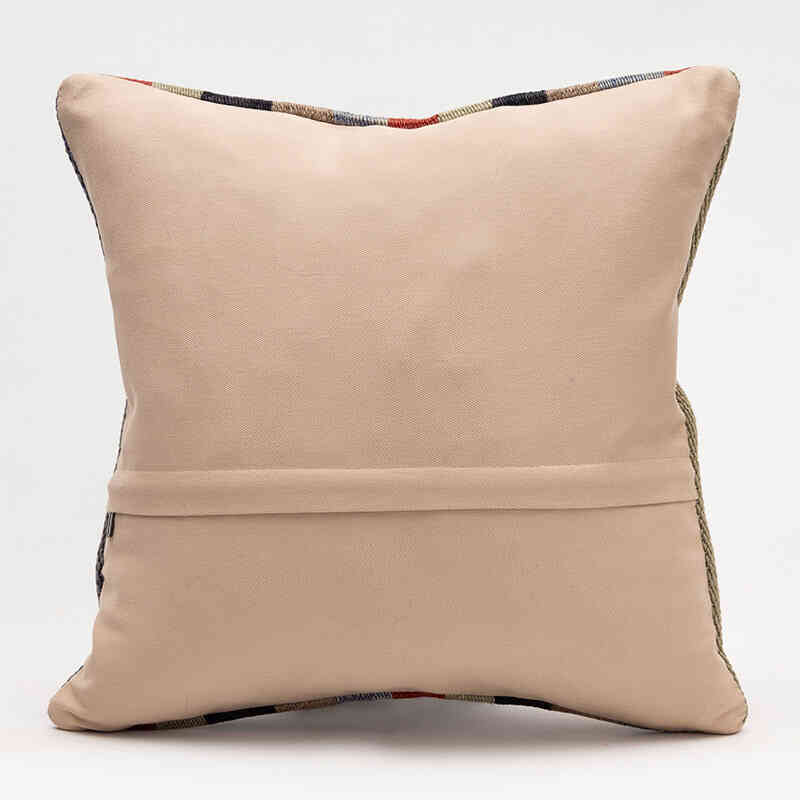 Kilim Pillow Cover - 1' 4" x 1' 4" (16" x 16") - K0076046
