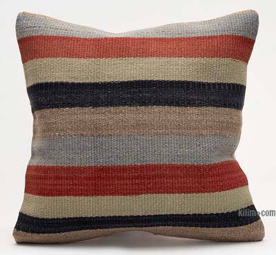 Kilim Pillow Cover - 1' 4" x 1' 4" (16" x 16")