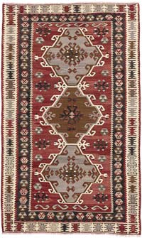 Vintage Adana Kilim - 103 cm x 170 cm