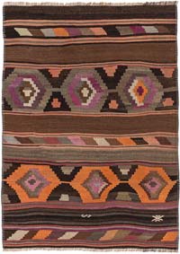 Vintage Kars Kilim Rug - 2' 11" x 4' 1" (35" x 49")