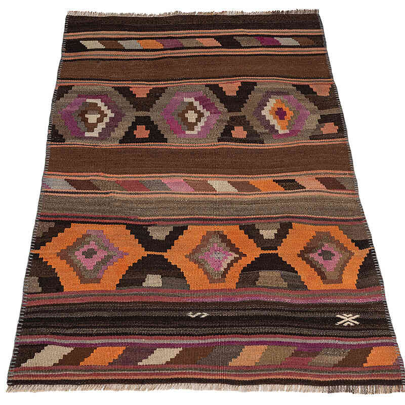 Vintage Kars Kilim Rug - 2' 11" x 4' 1" (35" x 49") - K0076124