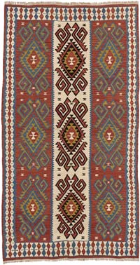 Vintage Van Kilim Rug - 3' 3" x 6'  (39" x 72")