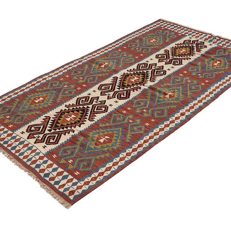 Vintage Van Kilim Rug - 3' 3" x 6'  (39" x 72") - K0076125