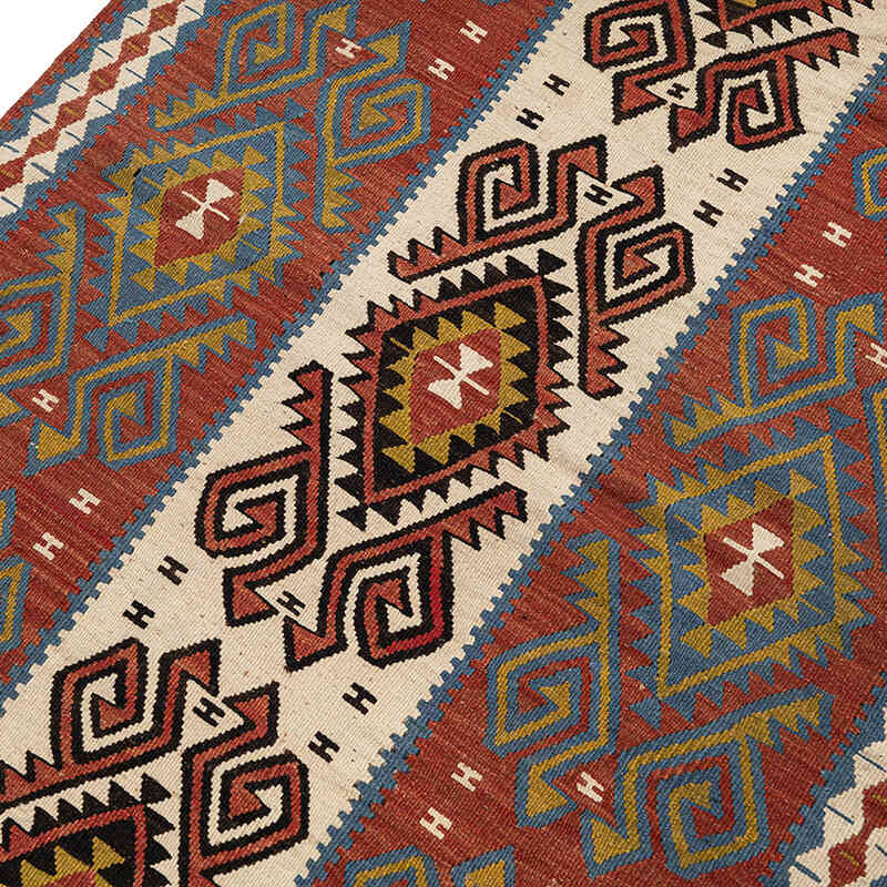 Vintage Van Kilim Rug - 3' 3" x 6'  (39" x 72") - K0076125