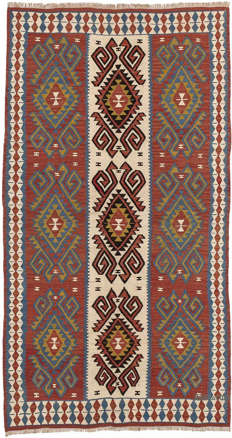 Vintage Van Kilim Rug - 3' 3" x 6'  (39" x 72") - K0076125