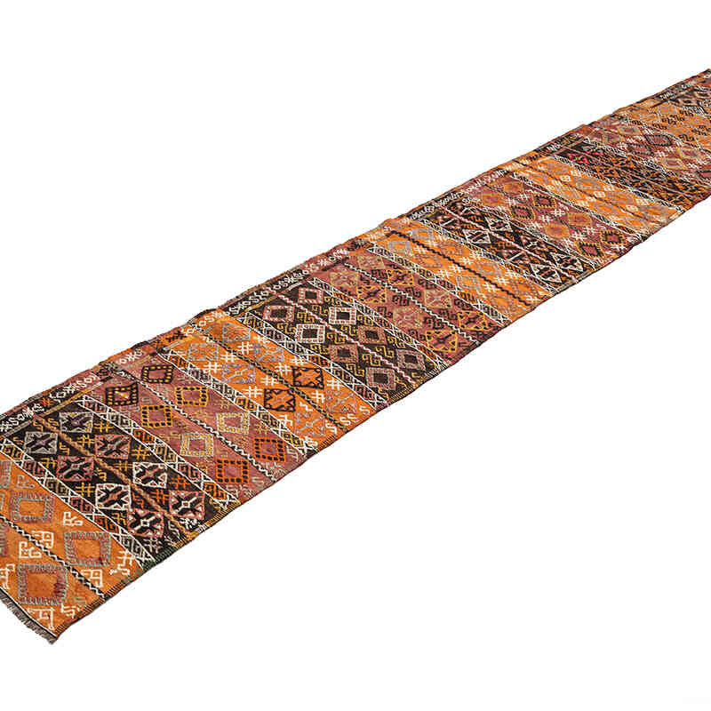 Vintage Malatya Kilim Yolluk - 65 cm x 337 cm - K0076128