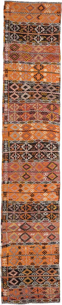Corredor Vintage Malatya Kilim - 65 cm x 335 cm