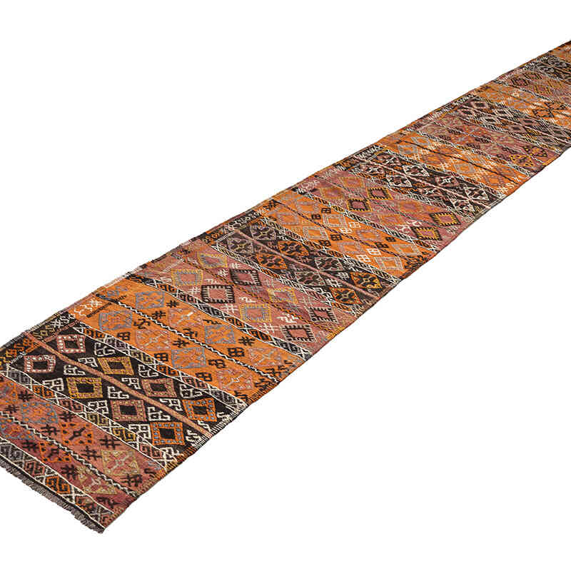 Vintage Malatya Kilim Yolluk - 65 cm x 335 cm - K0076158