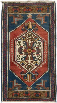 El Dokuma Vintage Halı - 57 cm x 100 cm