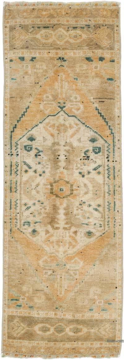 El Dokuma Vintage Halı - 40 cm x 116 cm
