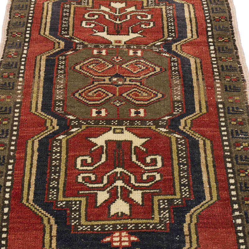 Vintage Turkish Hand-Knotted Rug - 1' 11" x 3' 2" (23" x 38") - K0076165