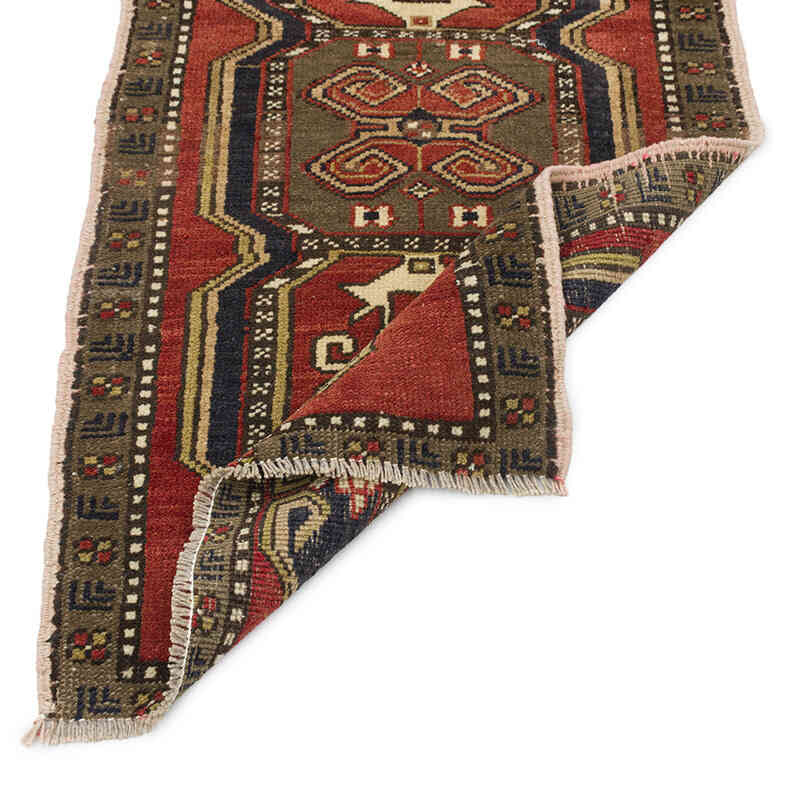 Vintage Turkish Hand-Knotted Rug - 1' 11" x 3' 2" (23" x 38") - K0076165