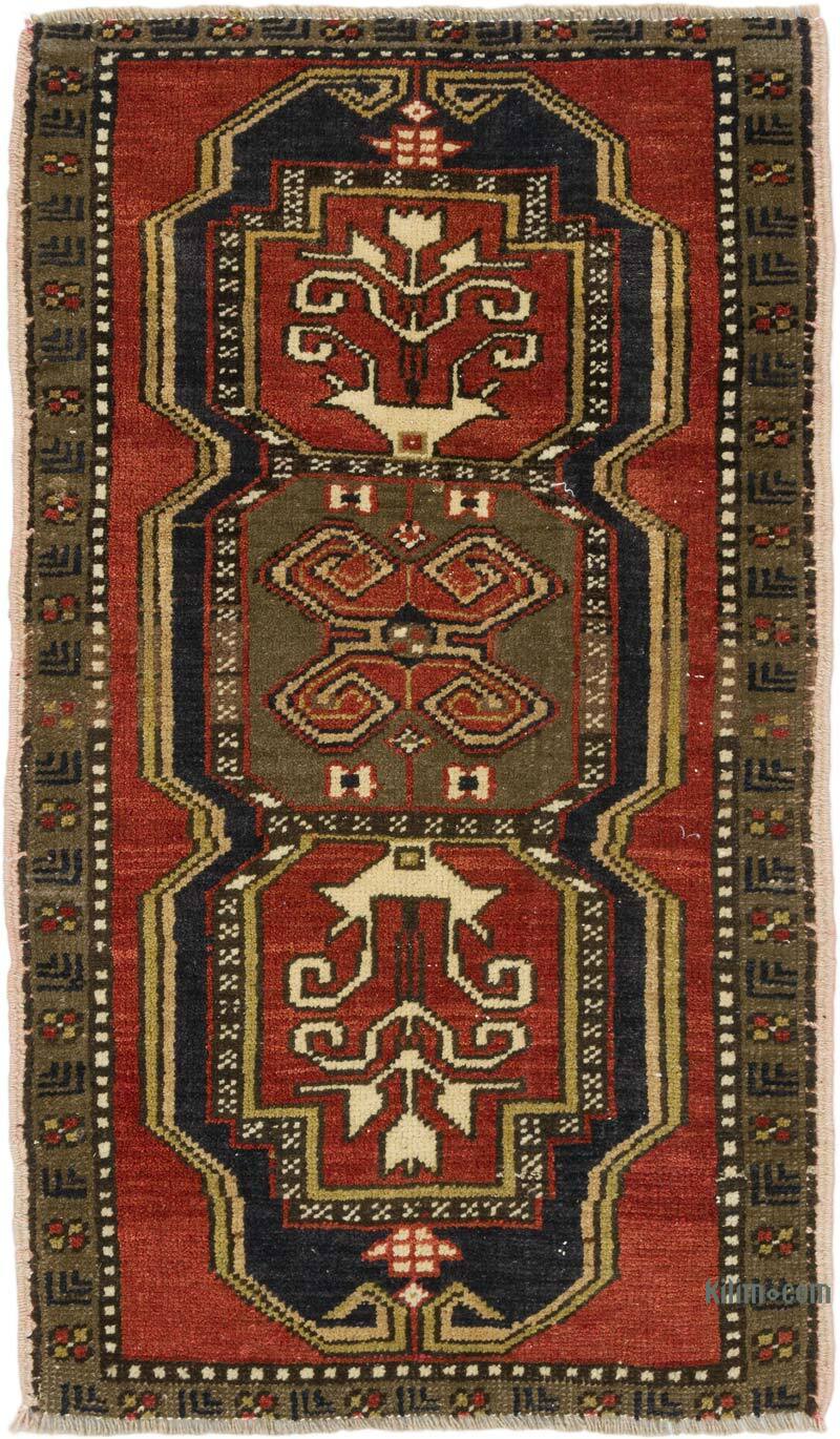 Vintage Turkish Hand-Knotted Rug - 1' 11" x 3' 2" (23" x 38") - K0076165