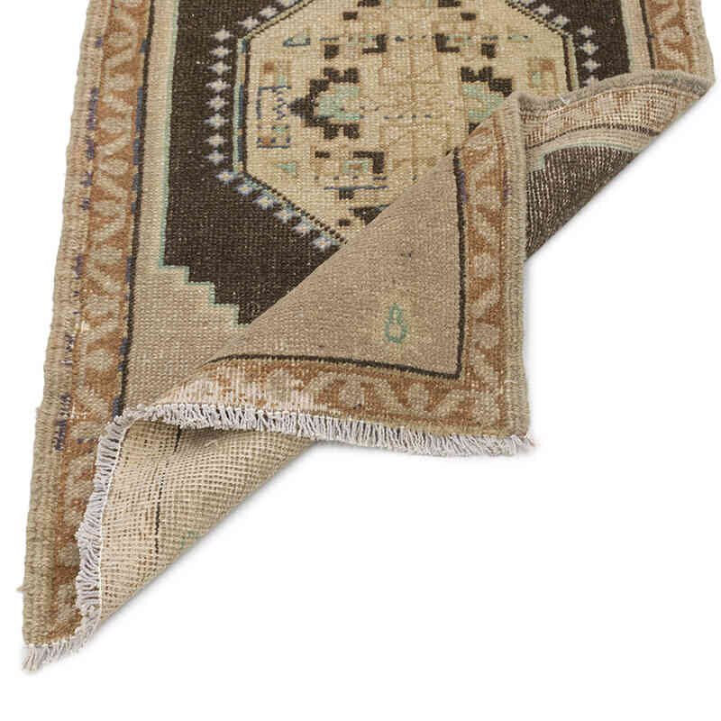 El Dokuma Vintage Halı - 54 cm x 93 cm - K0076168