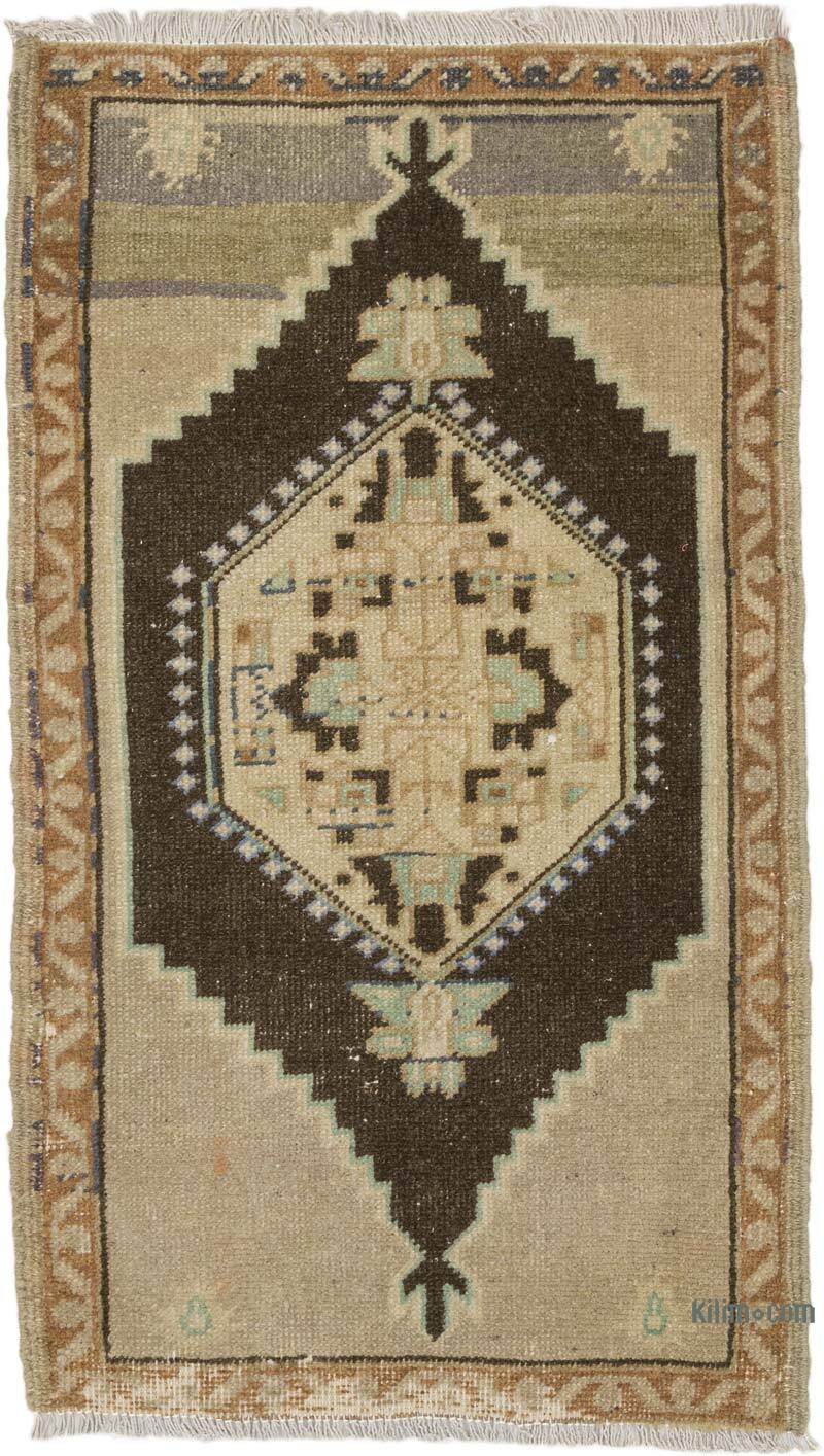 El Dokuma Vintage Halı - 54 cm x 93 cm - K0076168