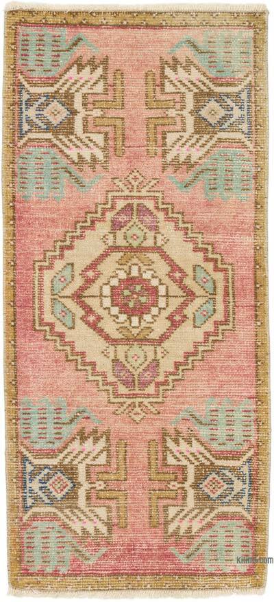 El Dokuma Vintage Halı - 45 cm x 97 cm