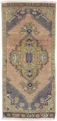 El Dokuma Vintage Halı - 50 cm x 107 cm