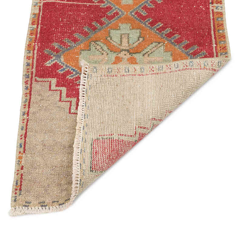 Vintage Turkish Hand-Knotted Rug - 1' 7" x 3'  (19" x 36") - K0076174