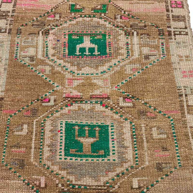 Alfombra Vintage Turca Anudada a Mano - 54 cm x 77 cm - K0076178