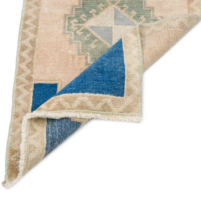 Vintage Turkish Hand-Knotted Rug - 1' 4" x 2' 6" (16" x 30") - K0076179