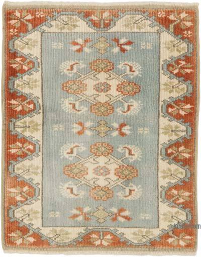 Alfombra Vintage Turca Anudada a Mano - 55 cm x 70 cm