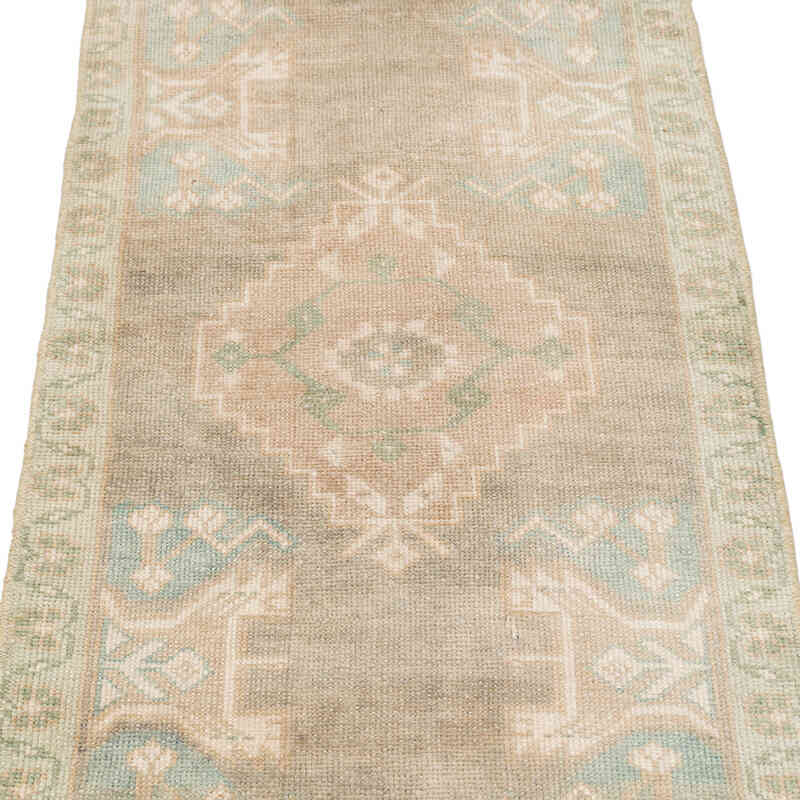 Alfombra Vintage Turca Anudada a Mano - 51 cm x 92 cm - K0076183