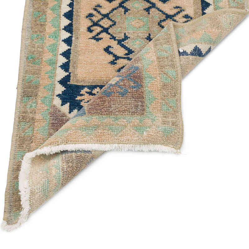 Alfombra Vintage Turca Anudada a Mano - 43 cm x 82 cm - K0076187